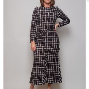 Rodebjer Akande Brown & Black Dress sz XS